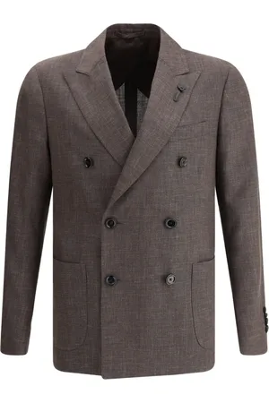 LARDINI Blazer à détail de broche