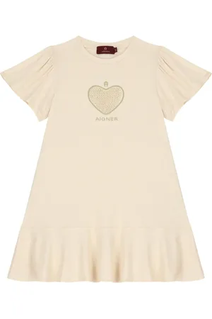 Aigner Robe cœur à manches courtes
