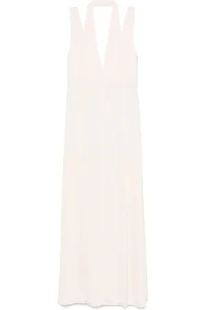 IRO Robe longue à col v au dos
