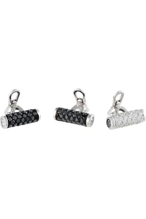 De Grisogono Boutons de manchette en or blanc 18ct sertis de diamants pre-owned