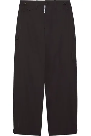GCDS Pantalon en popeline à taille élastiquée
