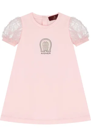 Aigner Robe courte à logo brodé