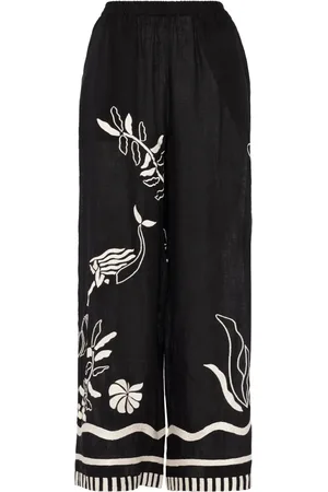 ERES Pantalon ample à fleurs