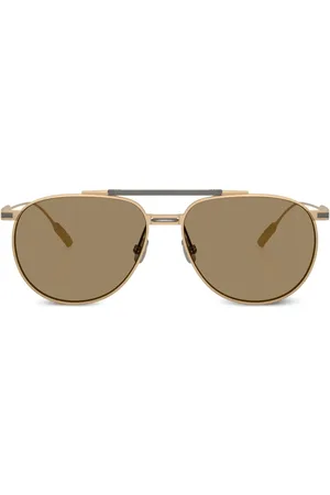 Brunello Cucinelli Lunettes de soleil à monture pilote