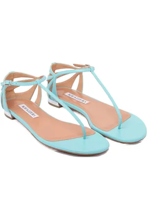 Aquazzura Sandales en cuir à semelle plate