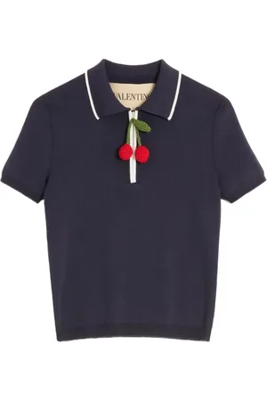 VALENTINO GARAVANI COTTON TOP WITH CHERRY