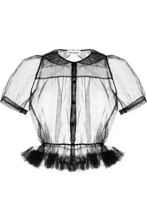 Molly Goddard Chemise volantée en tulle à pois