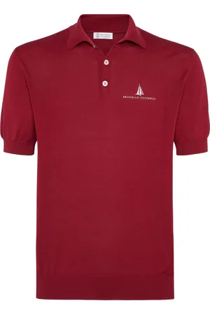 Brunello Cucinelli Polo à logo imprimé