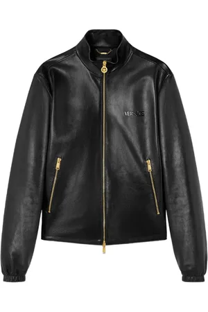 VERSACE Veste en cuir