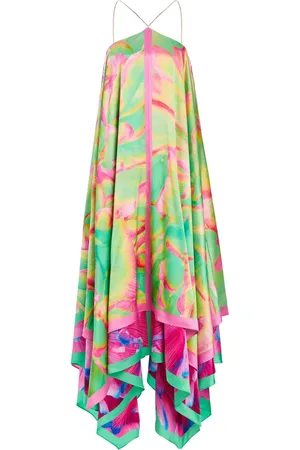 Retrofete Robe longue Sangria à design asymétrique