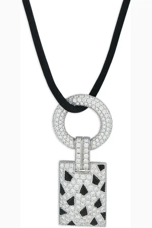 Cartier Collier Panthère de en or blanc 18ct serti d