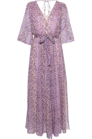 FORTE FORTE Robe ceinturée à imprimé zèbre