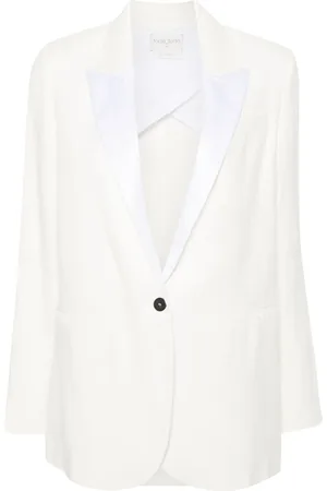 FORTE FORTE Blazer en lin à simple boutonnage