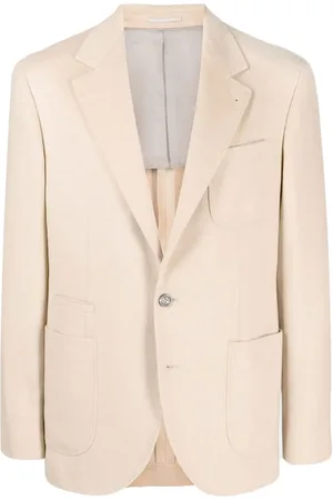 Brunello Cucinelli Blazer en poils de chameau à simple boutonnage