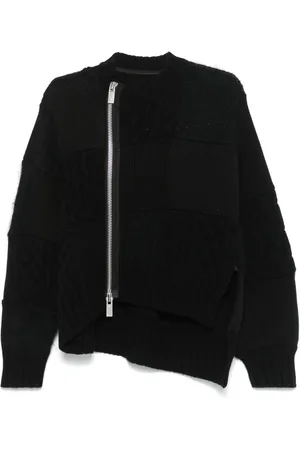 SACAI Cardigan à design patchwork