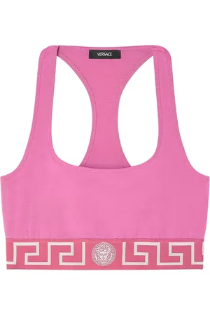 VERSACE Brassière de sport à bords Greca