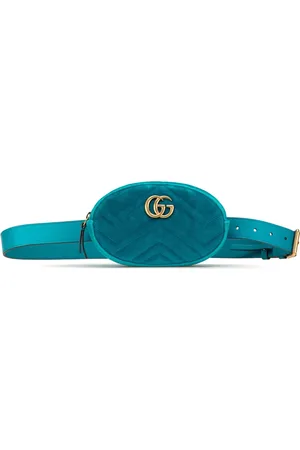 Gucci Sac banane Matelasse en velours à motif GG Marmont (2016-2024)