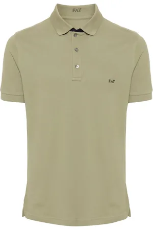 FAY Polo en piqué à logo brodé