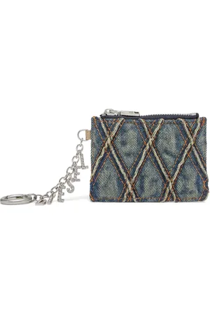 Diesel Porte-cartes en jean à design matelassé