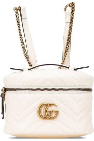 Gucci Mini sac à dos arrondi en cuir matelassé à motif GG Marmont (2000-2015)