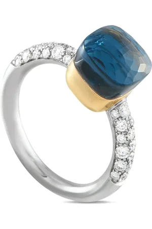Pomellato Bague Nudo en or 18ct sertie de topaze et de diamant