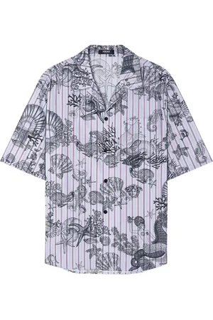 VERSACE Chemise Coral Theatre à manches courtes