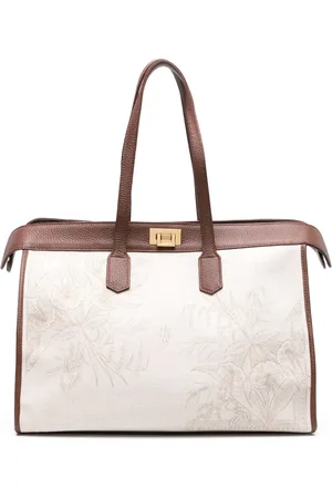 ELEVENTY Sac cabas en toile à fleurs