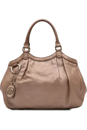 Gucci Sac à main Sukey médium en cuir de veau métallisé (2000-2015)