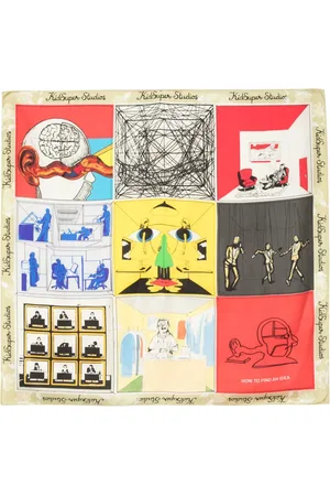 KIDSUPER STUDIOS Foulard à imprimé How To Find An Idea Story Board