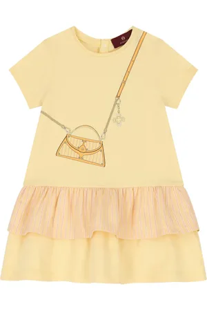Aigner Robe volantée à motif graphique