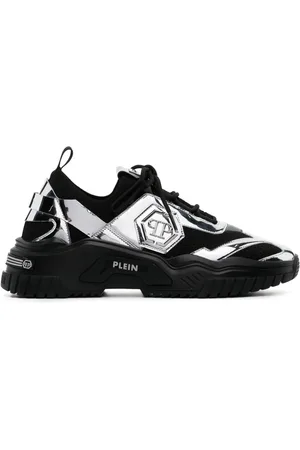 Philipp Plein Baskets à effet métallisé