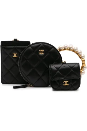 CHANEL Pochettes Lambskin Pearl Crown CC Wristlet Multi (2021)