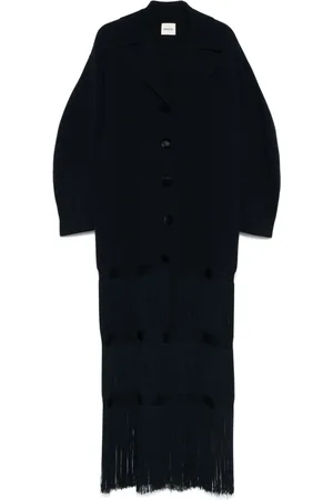 Khaite Manteau frangé à ceinture nouée