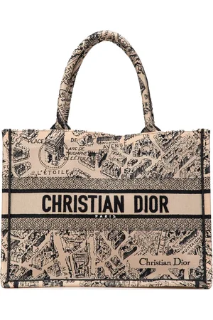 Dior Sac à main Plan de Paris Book médium en toile brodée (2023)