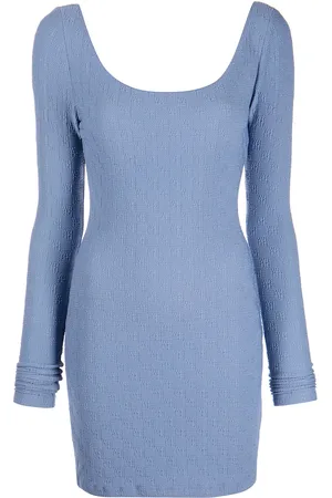 Alexander Wang Robe cintrée à logo brodé