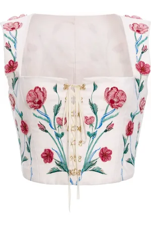 Agua by Agua Bendita Corset à fleurs
