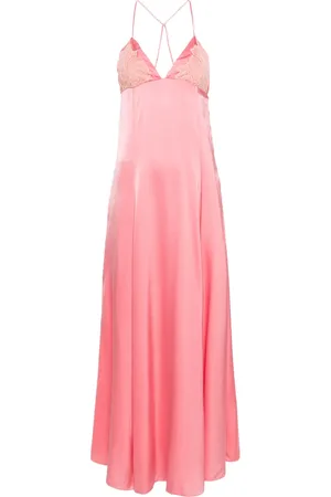 FORTE FORTE Robe longue à détails en dentelle