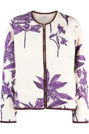 FORTE FORTE Manteau matelassé à fleurs
