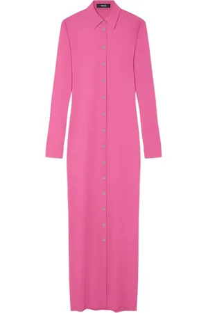 VERSACE Robe longue à boutonnière