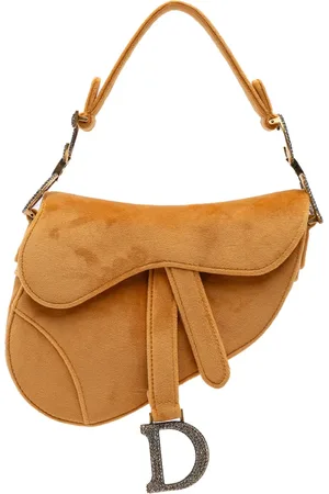 Dior Mini sac à main Saddle en velours (2019)