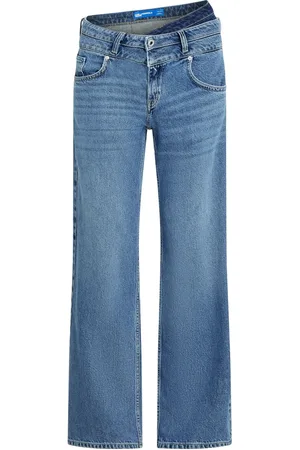 Karl Lagerfeld Jean ample à taille mi-haute