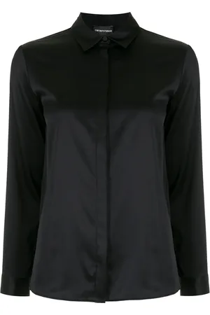 Emporio Armani Chemise en soie à manches longues