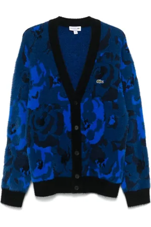 Lacoste Cardigan à fleurs en jacquard