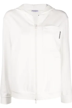 Brunello Cucinelli Sweat à capuche à ornements métalliques