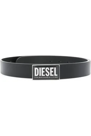 Diesel Ceinture en cuir à plaque logo