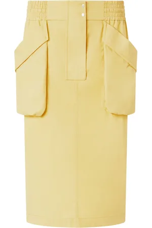 Pinko Jupe en coton à coupe mi-longue