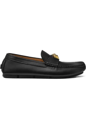 VERSACE Mocassins en cuir à plaque Medusa
