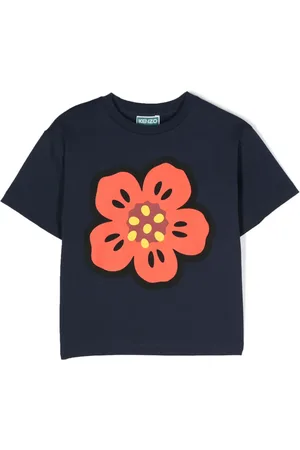 Kenzo T-shirt en coton à motif Boke Flower