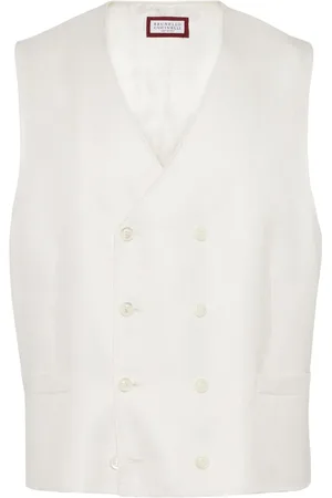 Brunello Cucinelli Veston à boutonnière croisée