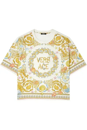 VERSACE T-shirt à fleurs